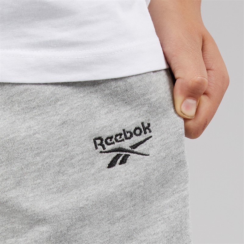 Reebok Junior Boys Sweat Shorts Grey Marl