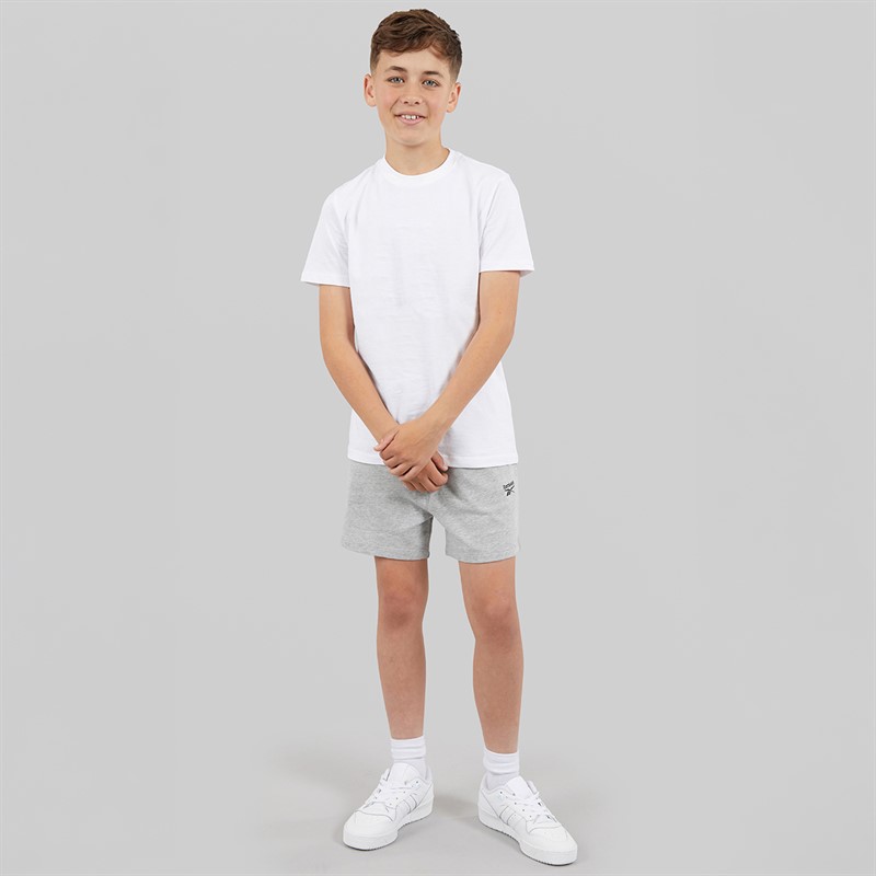 Reebok Junior Boys Sweat Shorts Grey Marl