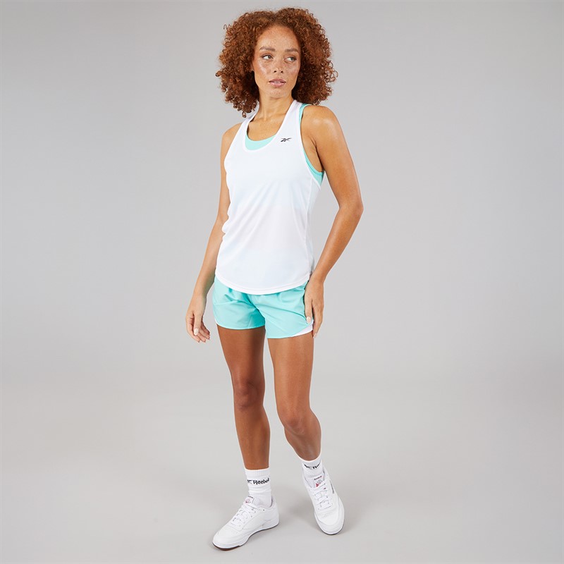 Reebok Womens ID Train Mesh Back Tank Top White