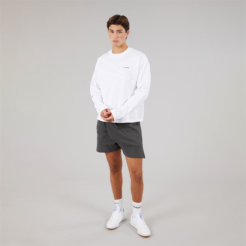 Reebok Mens X Hymne Long Sleeve Jersey T-Shirt White