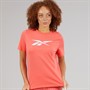 Reebok Womens Vector Graphic T-Shirt Sunset Coral
