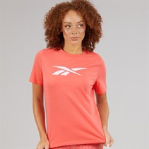 Reebok Womens Vector Graphic T-Shirt Sunset Coral