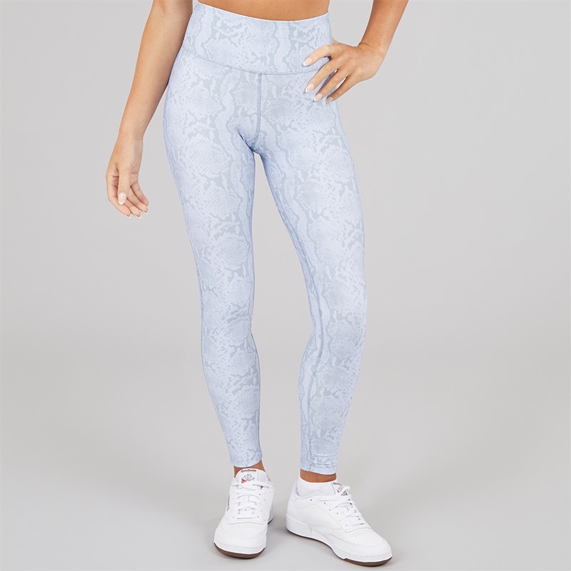 Reebok Womens ID Train AOP High Waist Tight Leggings Y2K Blue