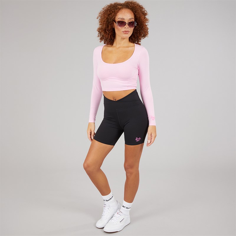 Reebok Womens X Barbie Bike Shorts Black