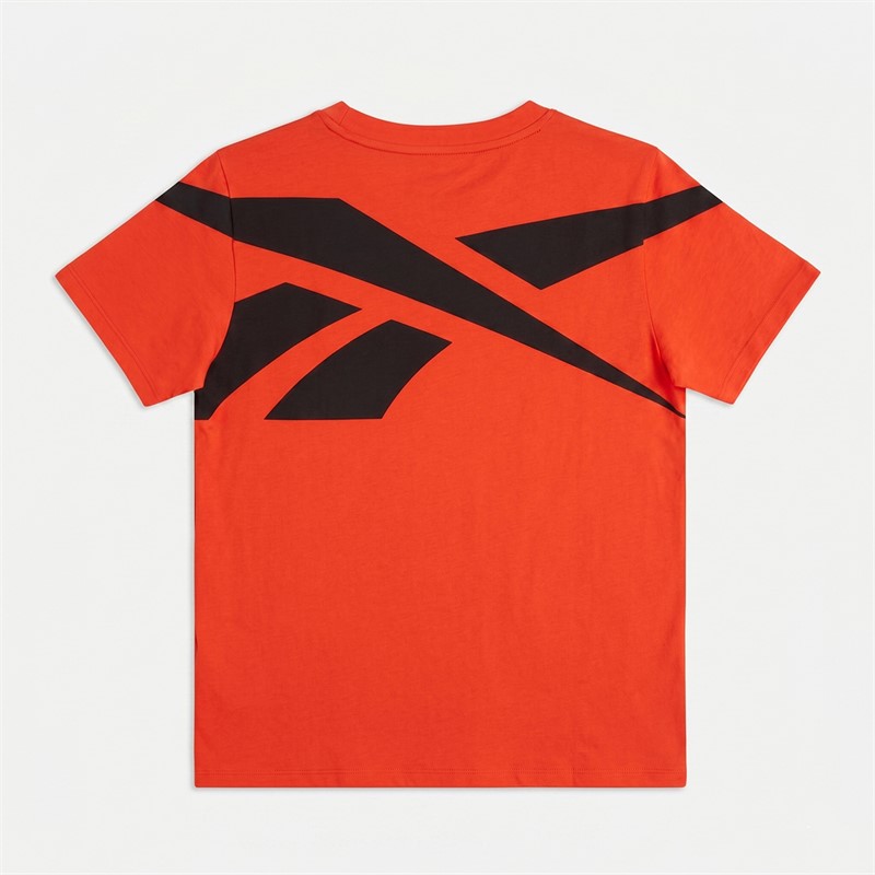 Reebok Junior Boys Vector Logo T-Shirt Red