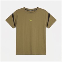 Reebok Boys Vector Logo T-Shirt Khaki