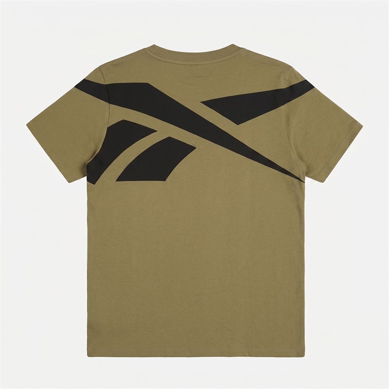 Reebok Boys Vector Logo T-Shirt Khaki