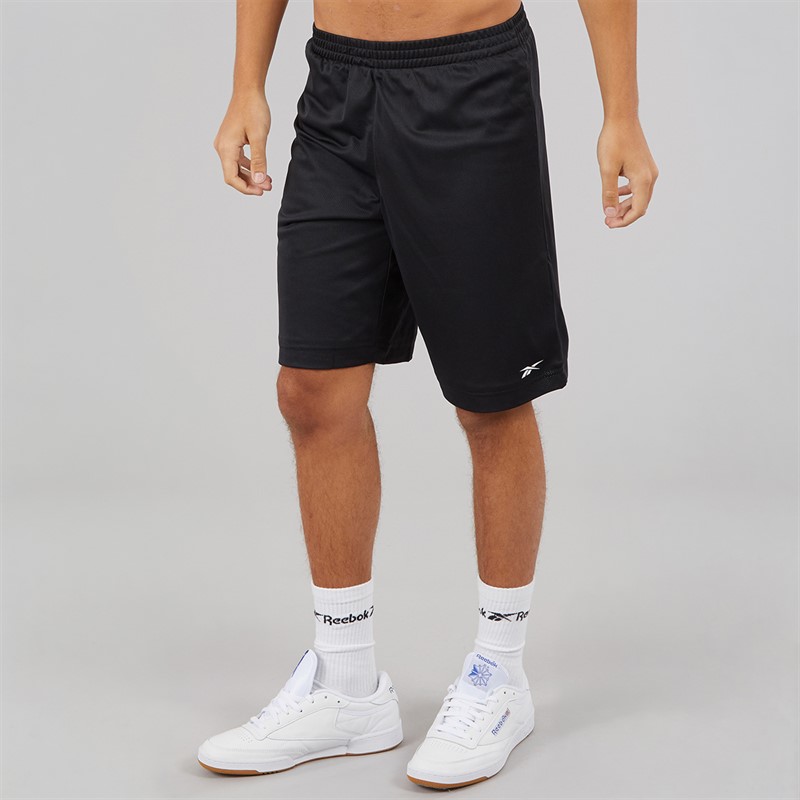 Reebok Mens Mesh Basketball Shorts Black