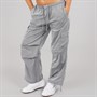 Reebok Womens Studio Style Cargo Pants Metallic Silver