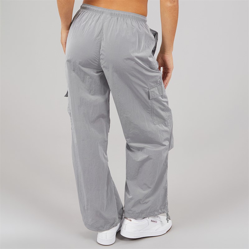 Reebok Womens Studio Style Cargo Pants Metallic Silver