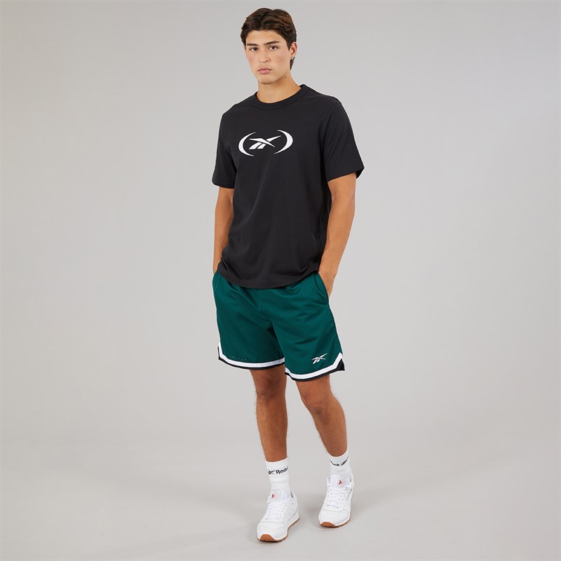 Reebok Mens Reebok Basketball T-Shirt Black