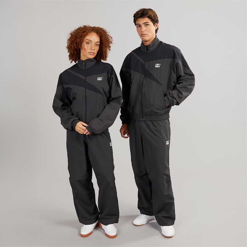Reebok X Obey Track Jacket Washed Black