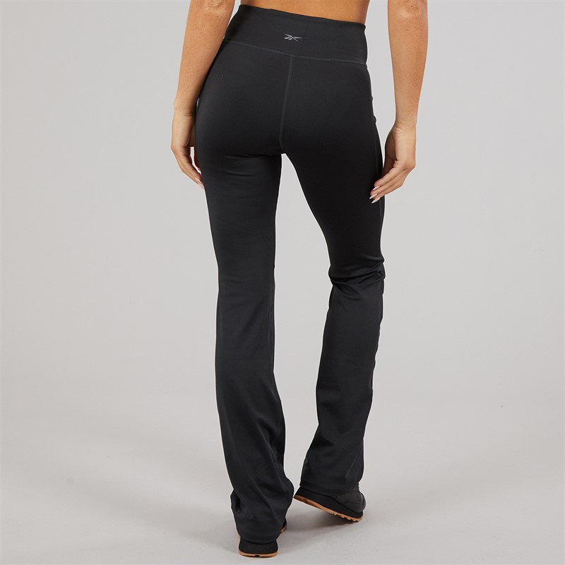 Reebok Womens Workout Ready Basic Bootcut Pants Night Black
