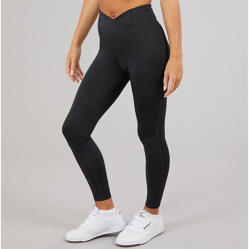 Reebok Womens Workout Ready Basic High Rise Tight Leggings Night Black