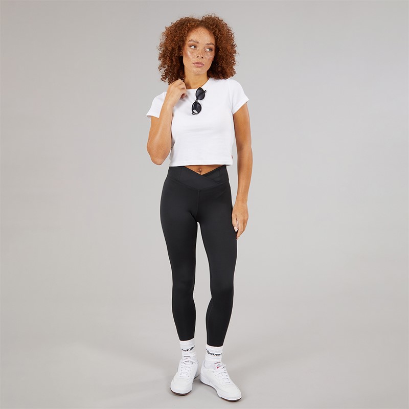 Reebok Womens Workout Ready Basic High Rise Tight Leggings Night Black