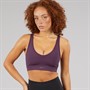 Reebok Damen Active Collective Dreamblend Leichter Halt Sport BH Top Midnight Plum