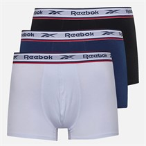 Reebok Herren Barlow Drei Pack Baumwolle Slips Schwarz/Weiß/Navy