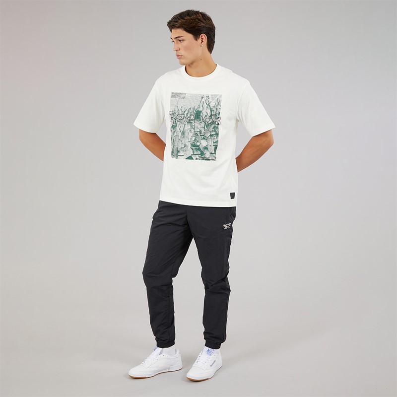 Reebok Herren Classics Vektor Gewebte Trainingshose Night Black