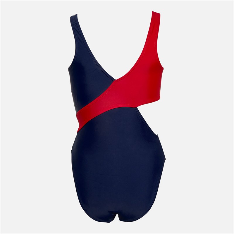 Reebok Damen Ariel Badeanzug Navy/Rot