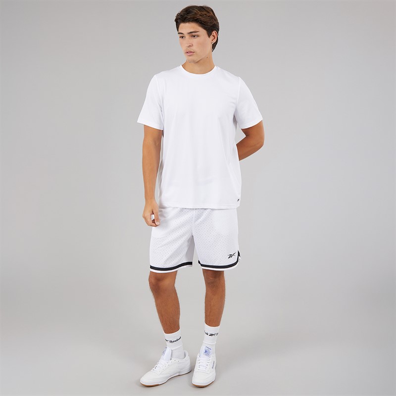 Reebok Herre Reebok Basketball 7 tommer Overgang Shorts Hvid