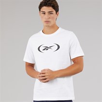 Reebok Herren Basketball T Shirt Weiss