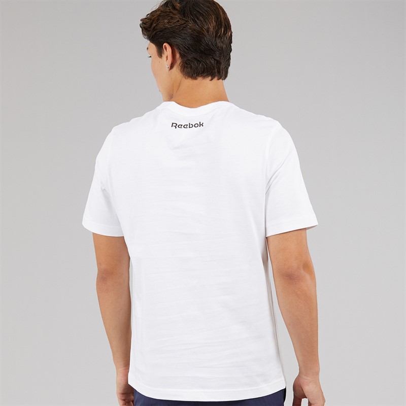 Reebok Herren Basketball T Shirt Weiss