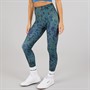 Reebok Damen ID Train AOP Hohe Taille Enge Leggings Escape Green