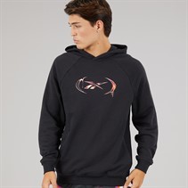 Reebok Herren Reebok Basketball Heat Wave Grafik Hoodie Schwarz