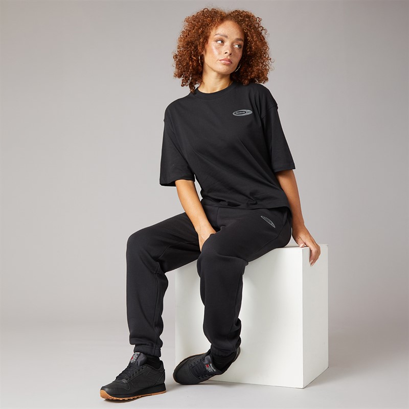 Reebok Damen Identität Energie Marke Stolz Jogger Schwarz