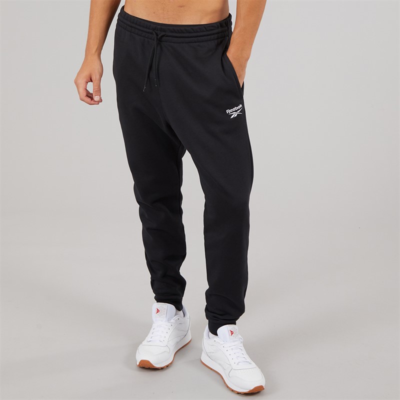Reebok Herren Reebok Identity Kleines Logo Fleece Jogginghosen Schwarz