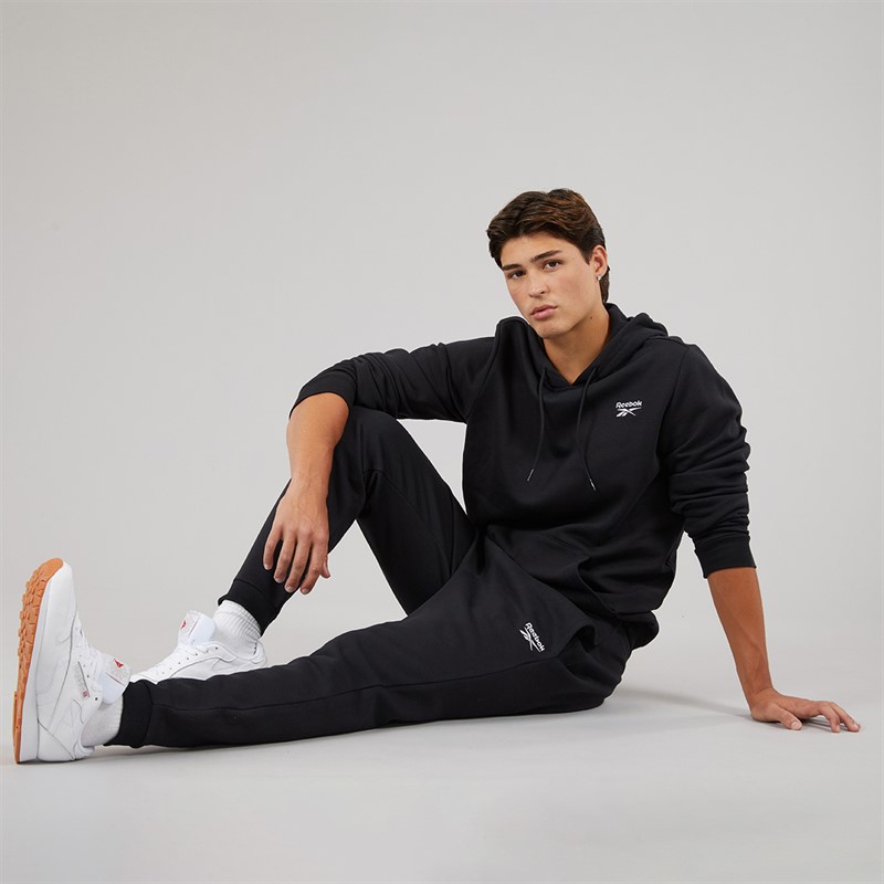 Reebok Herren Reebok Identity Kleines Logo Fleece Jogginghosen Schwarz