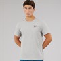 Reebok Herren Identity Kleines Logo T Shirt Medium Grey Heather/Vector Red