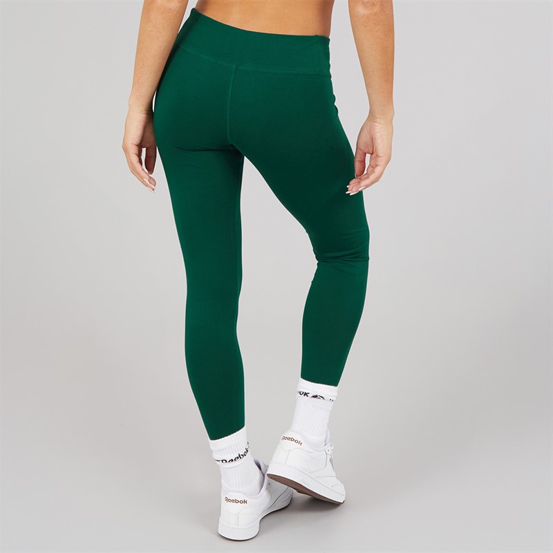 Reebok Damen Reebok Identity Kleines Logo Baumwolle Leggings Collegiate Green