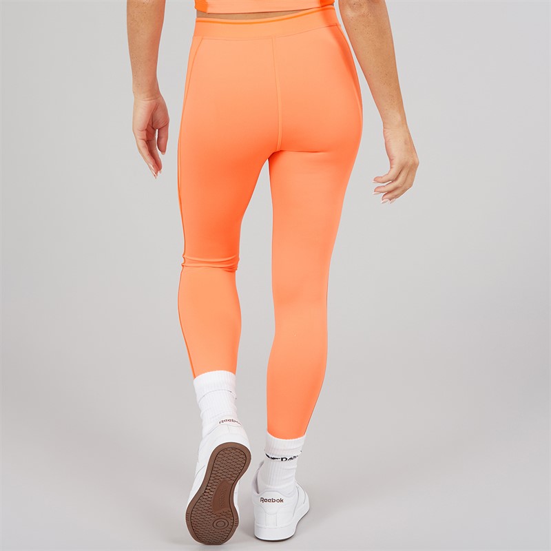 Reebok Damen Team 7/8 Hohe Taille Enge Leggings Supercharged Coral