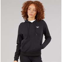 Reebok Damen Reebok Identity Kleines Logo Französischer Frottee Kapuzenpullover Schwarz