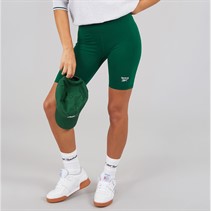 Reebok Damen Reebok Identity Kleines Logo Fitted Shorts Collegiate Green
