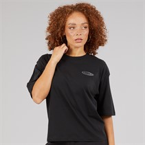 Reebok Damen Identity Energie Marke Stolz T Shirt Schwarz