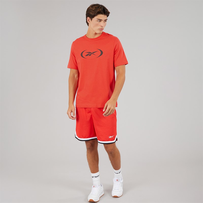 Reebok Herren Reebok Basketball T Shirt Energy Red