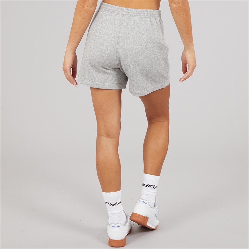 Reebok Damen Reebok Identity Kleine Logo Französisch Frottee Shorts Medium Grey Heather