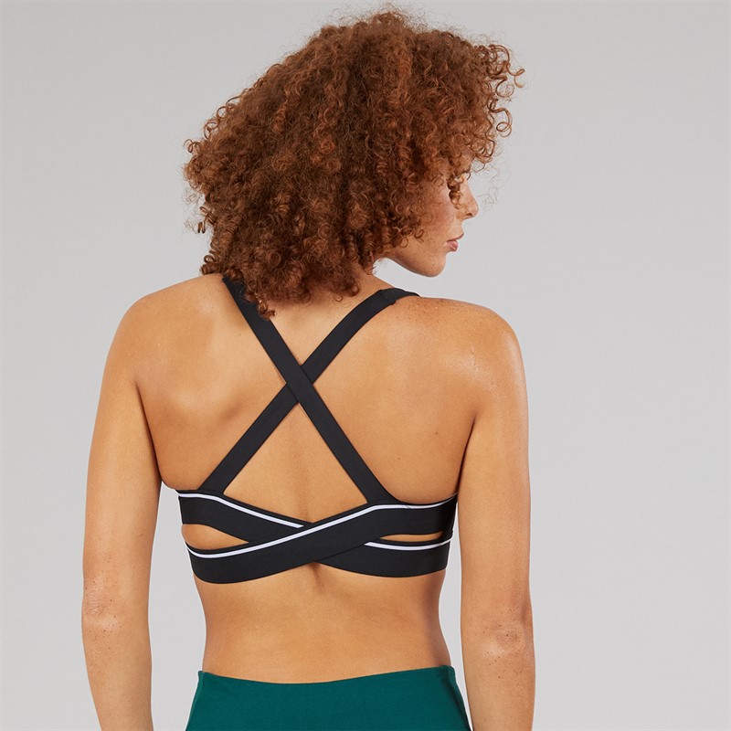 Reebok Sports BH kvinder, mellemstøtte Sort