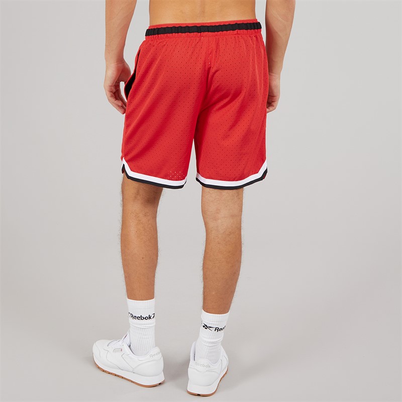Reebok Herren Reebok Basketball 7 Zoll Transition Shorts Energy Red/Weiss