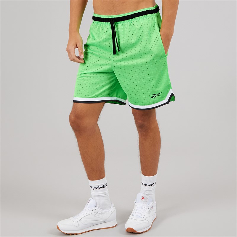 Reebok Herre Reebok Basketball 7 Tommer Overgang Shorts Solar Lime