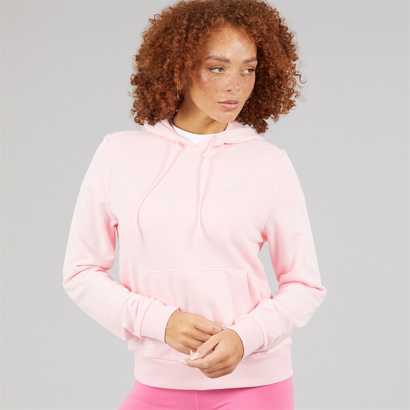 Reebok Dame Reebok Identity Lille Logo French Terry Hoodie Frosted Berry