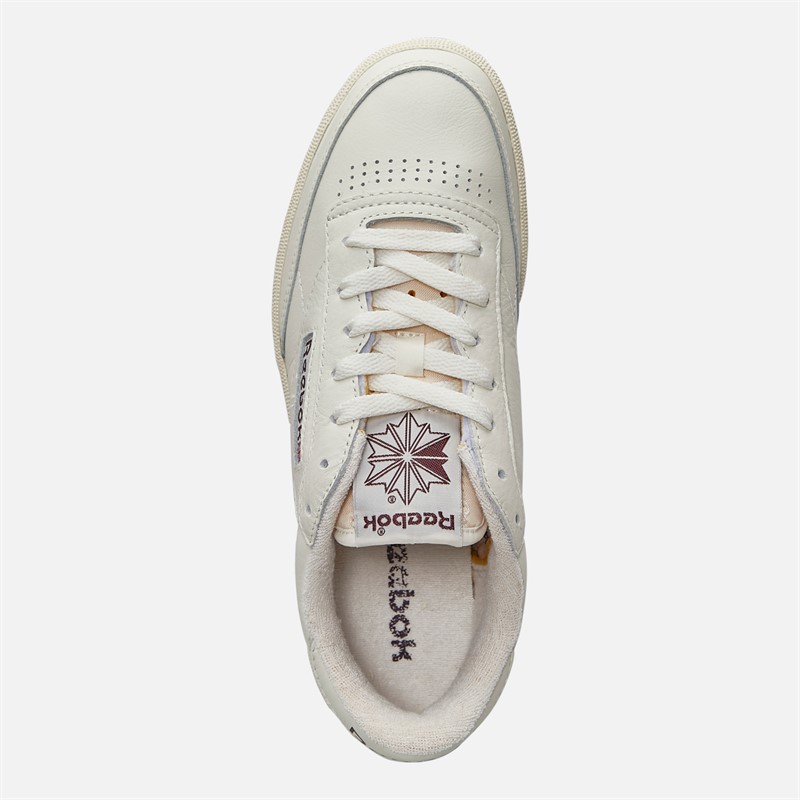 Reebok Club C 85 Vintage Trainers Chalk/Alabaster/Maroon