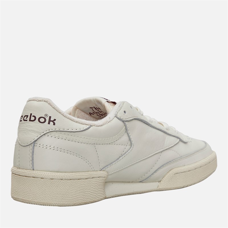 Reebok Club C 85 Vintage Trainers Chalk/Alabaster/Maroon