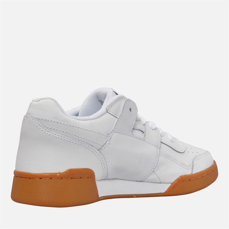 Reebok Workout Plus Trainers White/Carbon/Classic Red/Reebok Royal Gum