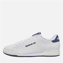 Reebok Mens NPC II Syn Trainers White/White/Vector Navy
