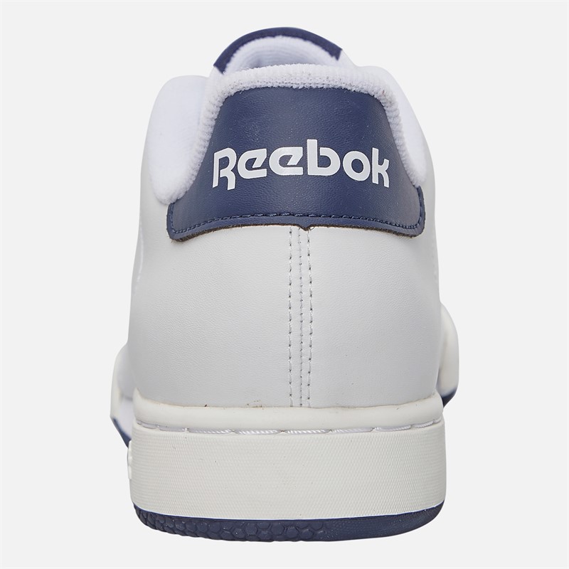Reebok Mens NPC II Syn Trainers White/White/Vector Navy