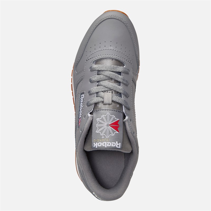 Reebok Classic Leather Trainers Pure Grey/White/Grey
