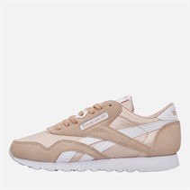 Reebok Womens Classic Nylon Trainers Pink Stucco/Footwear White/Footwear White Pink/White/White